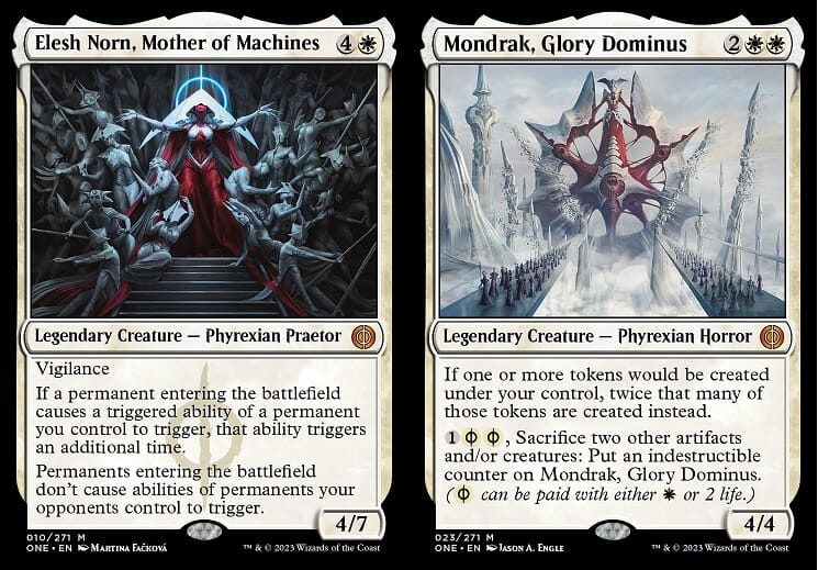 Phyrexia: All Will Be One Elesh Norn Mother of Machine and Mondrak, Glory Dominus