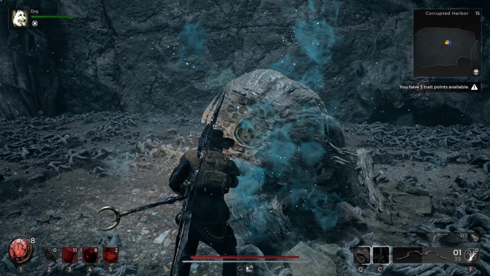 Player using the Dreamcatcher weapon to absorb fog.
